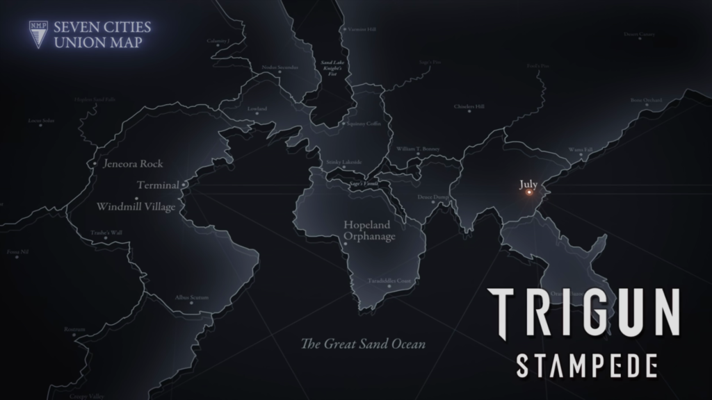 Seven Cities Union Map from "High Noon at July"